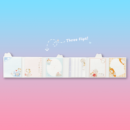 Mogunyan 'Sky Jelly' & 'Strawberry Parfait' Flip - Flap Memo - Momohana