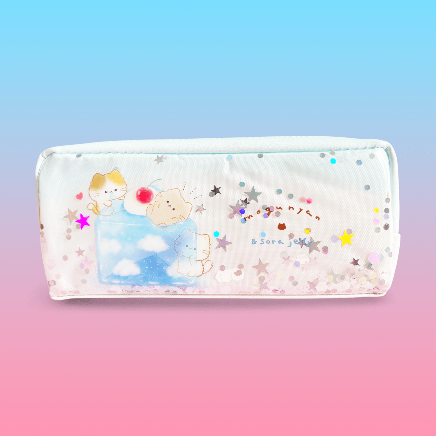 Mogunyan 'Sky Jelly' Twin Zipper Pencil Case - Momohana