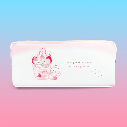 Mogunyan 'Strawberry Parfait' Twin Zipper Pencil Case - Momohana