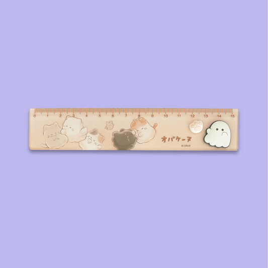Obakenu 15cm Ruler - Fluffy - Momohana