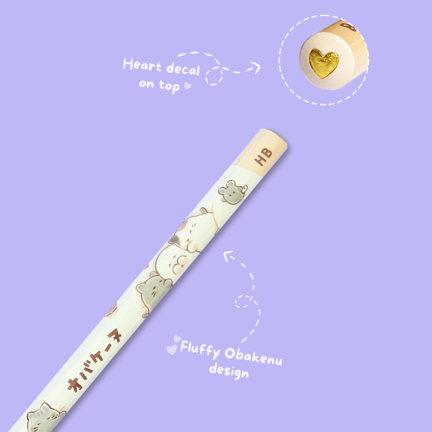 Obakenu HB Pencil - Fluffy - Momohana