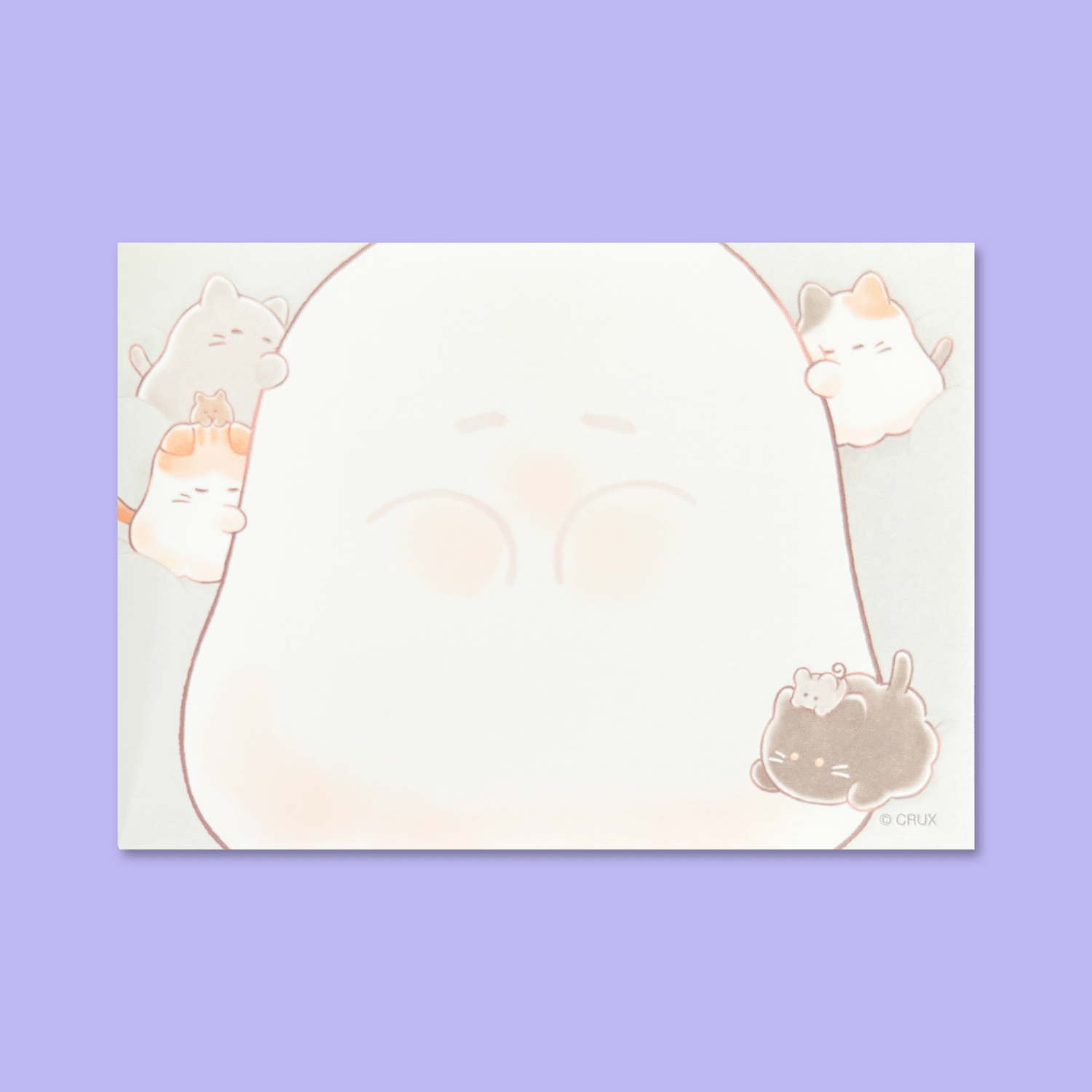 Obakenu Mini Memo Pad - Fluffy - Momohana