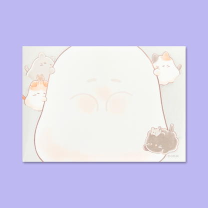 Obakenu Mini Memo Pad - Fluffy - Momohana