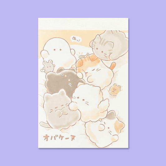 Obakenu Mini Memo Pad - Fluffy - Momohana