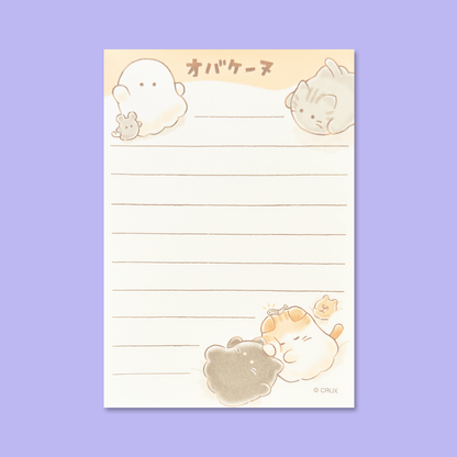 Obakenu Mini Memo Pad - Fluffy - Momohana