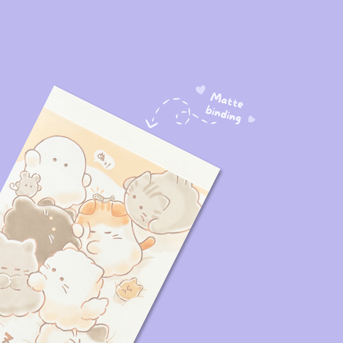 Obakenu Mini Memo Pad - Fluffy - Momohana