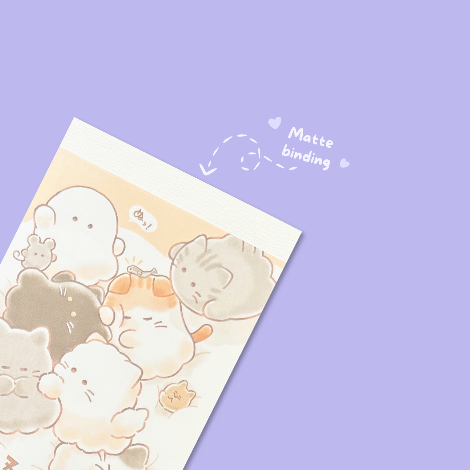 Obakenu Mini Memo Pad - Fluffy - Momohana