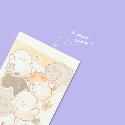 Obakenu Mini Memo Pad - Fluffy - Momohana