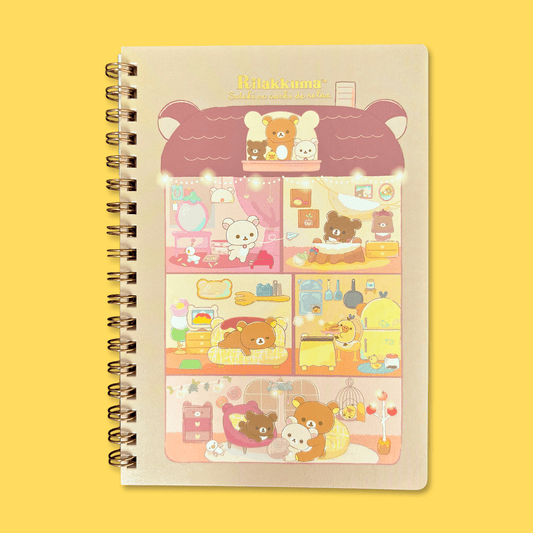 Rilakkuma 'A Wonderful House' B6 Notebook - Momohana