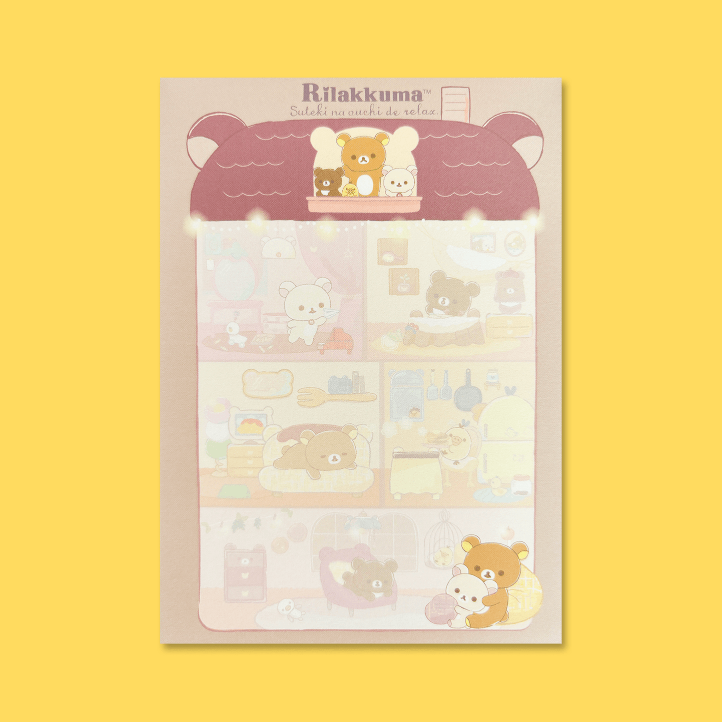 Rilakkuma 'A Wonderful House' Memo Pad - Momohana