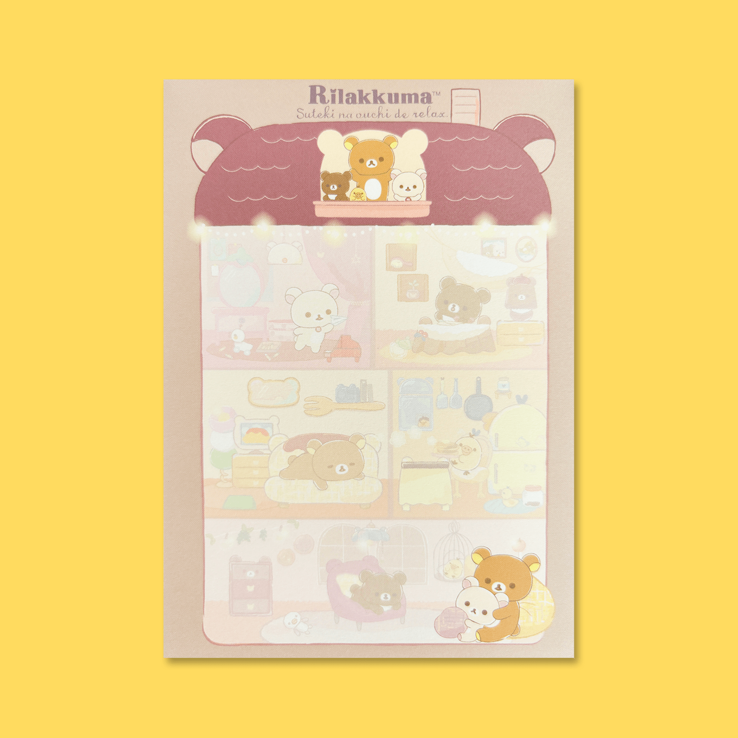 Rilakkuma 'A Wonderful House' Memo Pad - Momohana