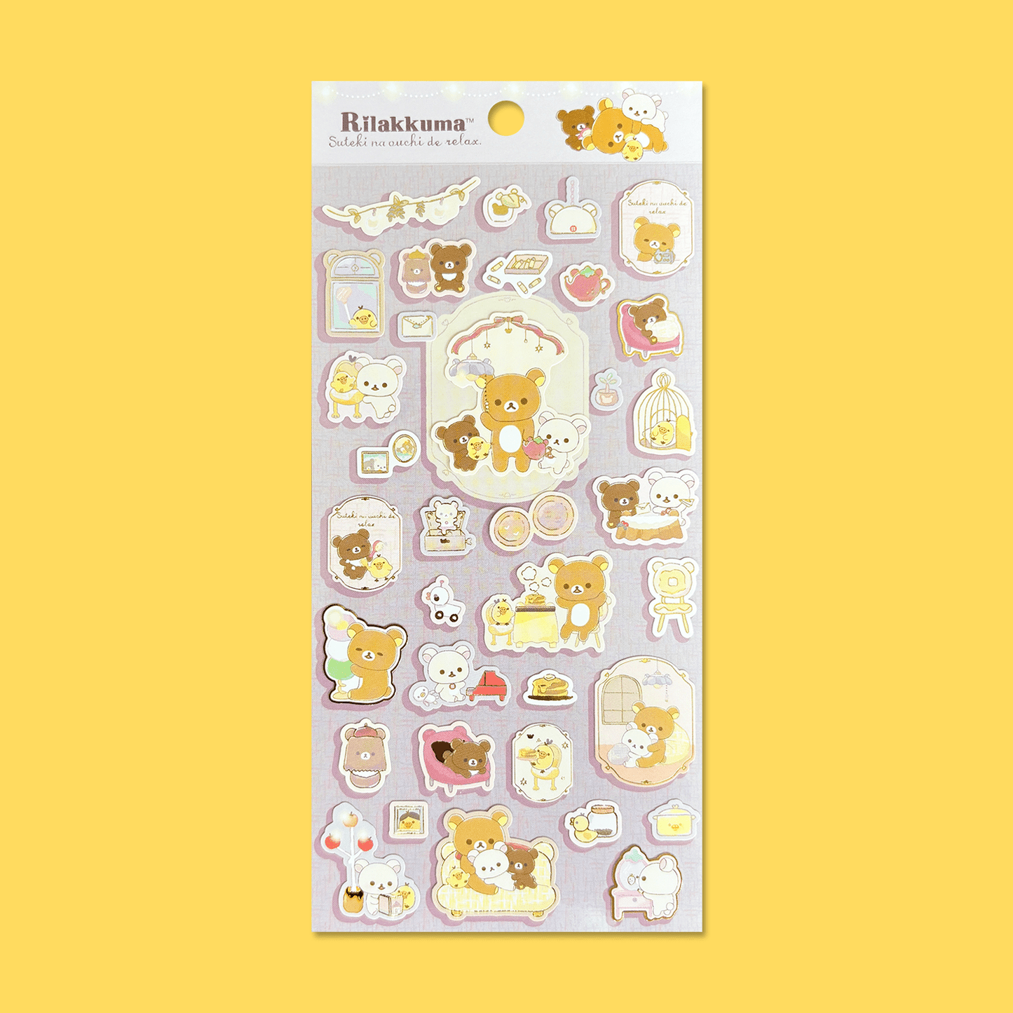 Rilakkuma 'A Wonderful House' Sticker Sheet - Momohana
