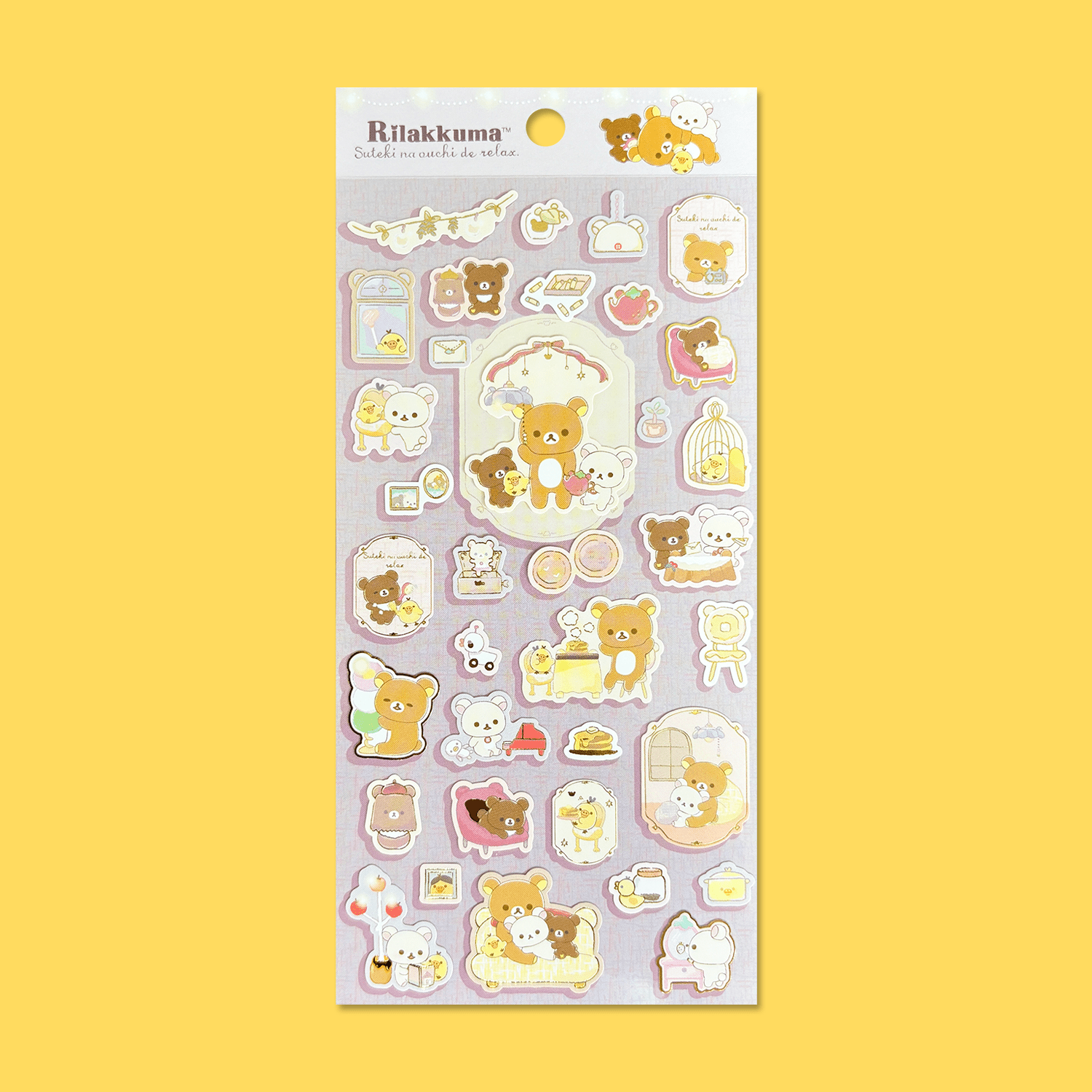 Rilakkuma 'A Wonderful House' Sticker Sheet - Momohana