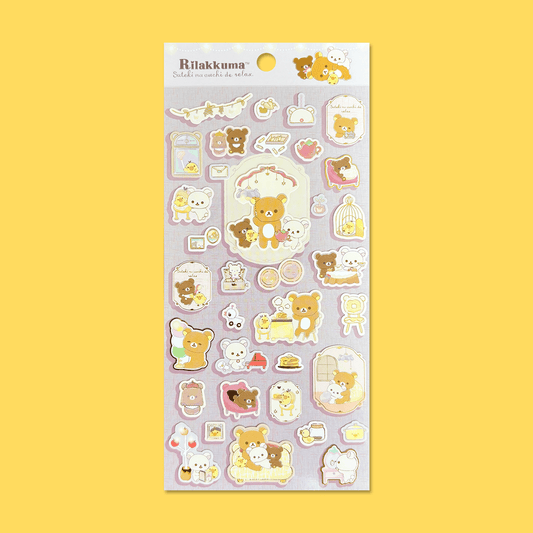 Rilakkuma 'A Wonderful House' Sticker Sheet - Momohana