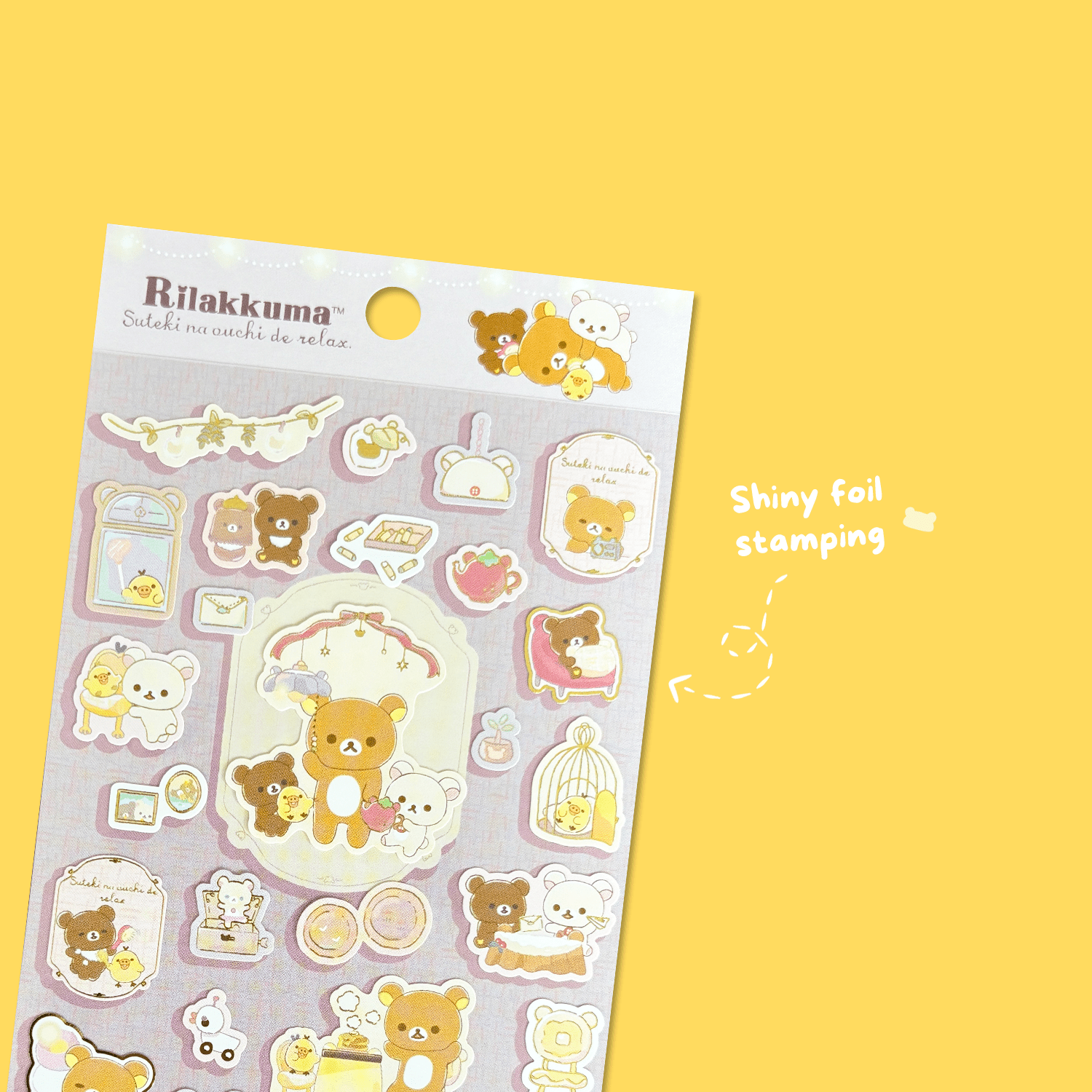 Rilakkuma 'A Wonderful House' Sticker Sheet - Momohana