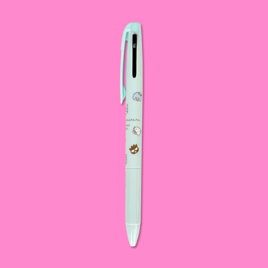 Sanrio Characters Smooth 2 Colour Pen - Mint - Momohana