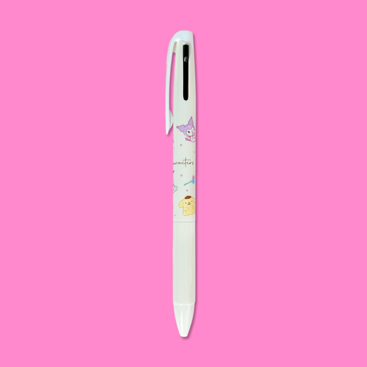 Sanrio Characters Smooth 2 Colour Pen - Pastel Yellow - Momohana