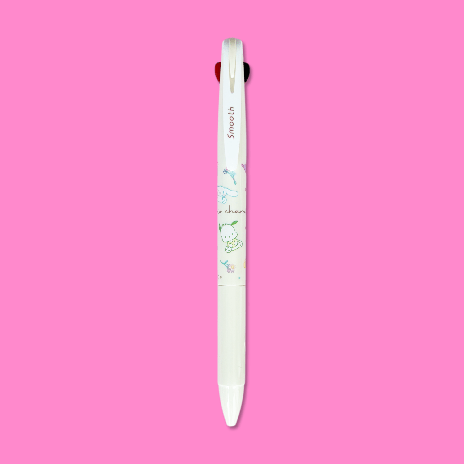 Sanrio Characters Smooth 2 Colour Pen - Pastel Yellow - Momohana