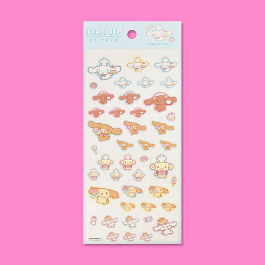 Sanrio Glitter Sticker Sheet - Cinnamoroll - Momohana