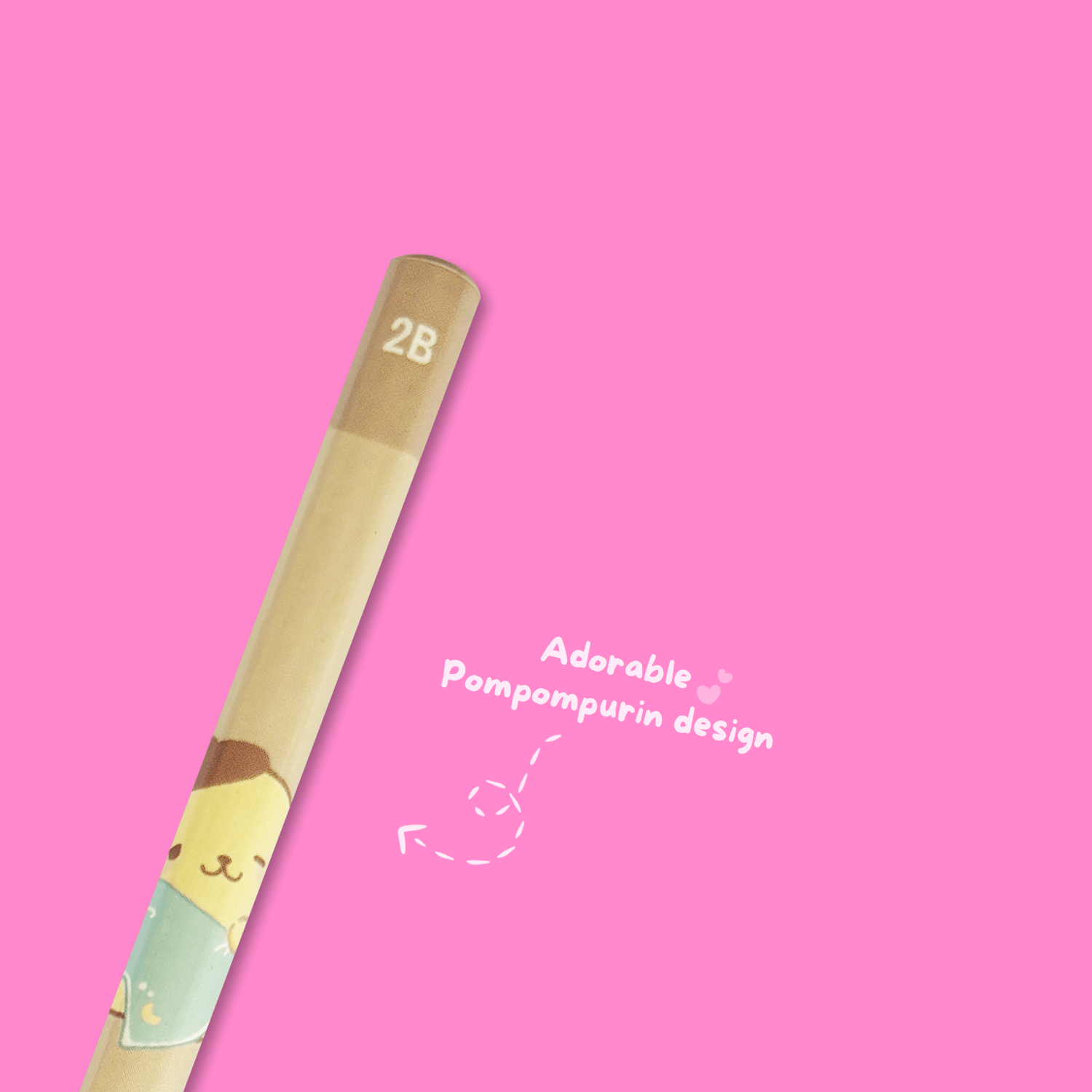 Sanrio Munyatto 2B Pencil - Pompompurin - Momohana