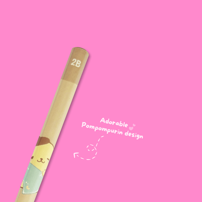 Sanrio Munyatto 2B Pencil - Pompompurin - Momohana