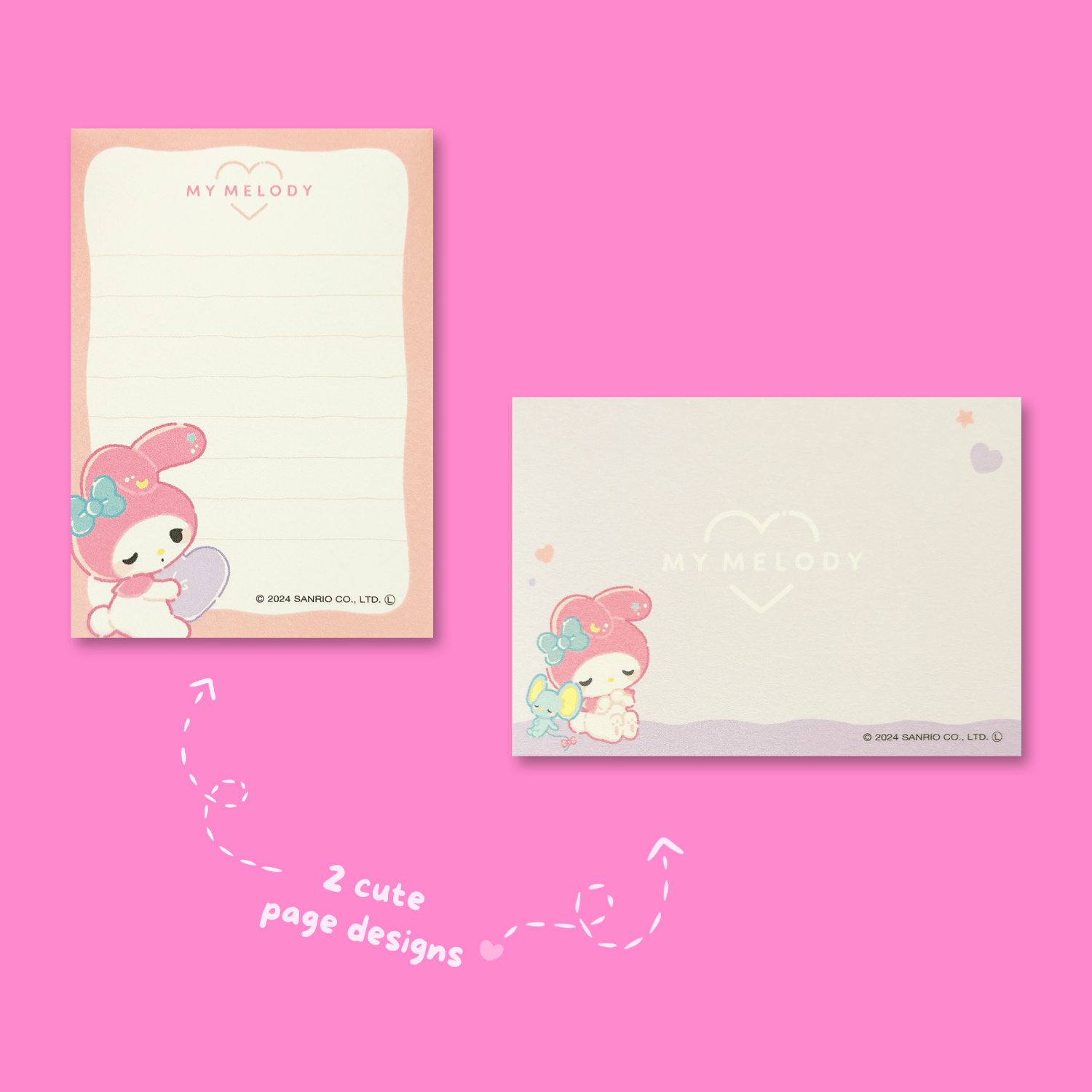 Sanrio Munyatto Mini Memo Pad - My Melody - Momohana