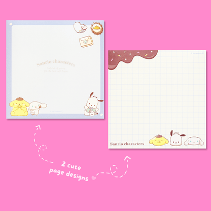 Sanrio Square Chocolate Memo Pad with Stickers - Boys - Momohana