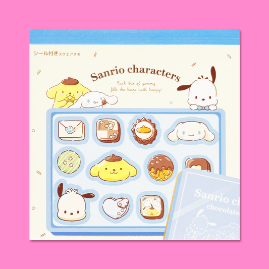 Sanrio Square Chocolate Memo Pad with Stickers - Boys - Momohana