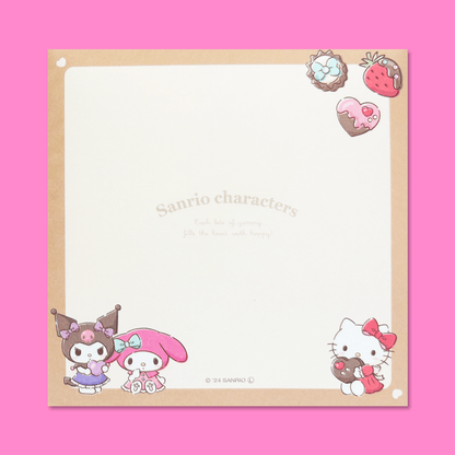 Sanrio Square Chocolate Memo Pad with Stickers - Girls - Momohana