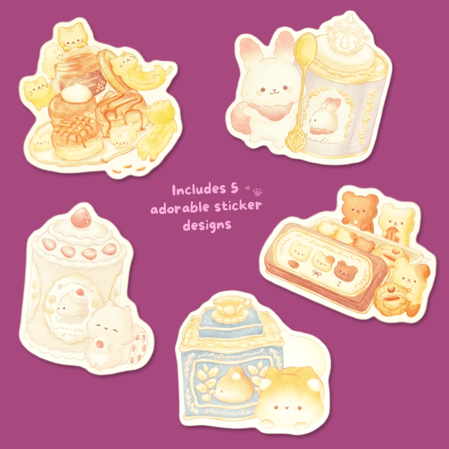 Sugarcocomuu 'Sweet Memory Time' Sticker Pack - Momohana