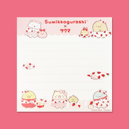 Sumikkogurashi x Sakuma Square Memo Pad - Momohana