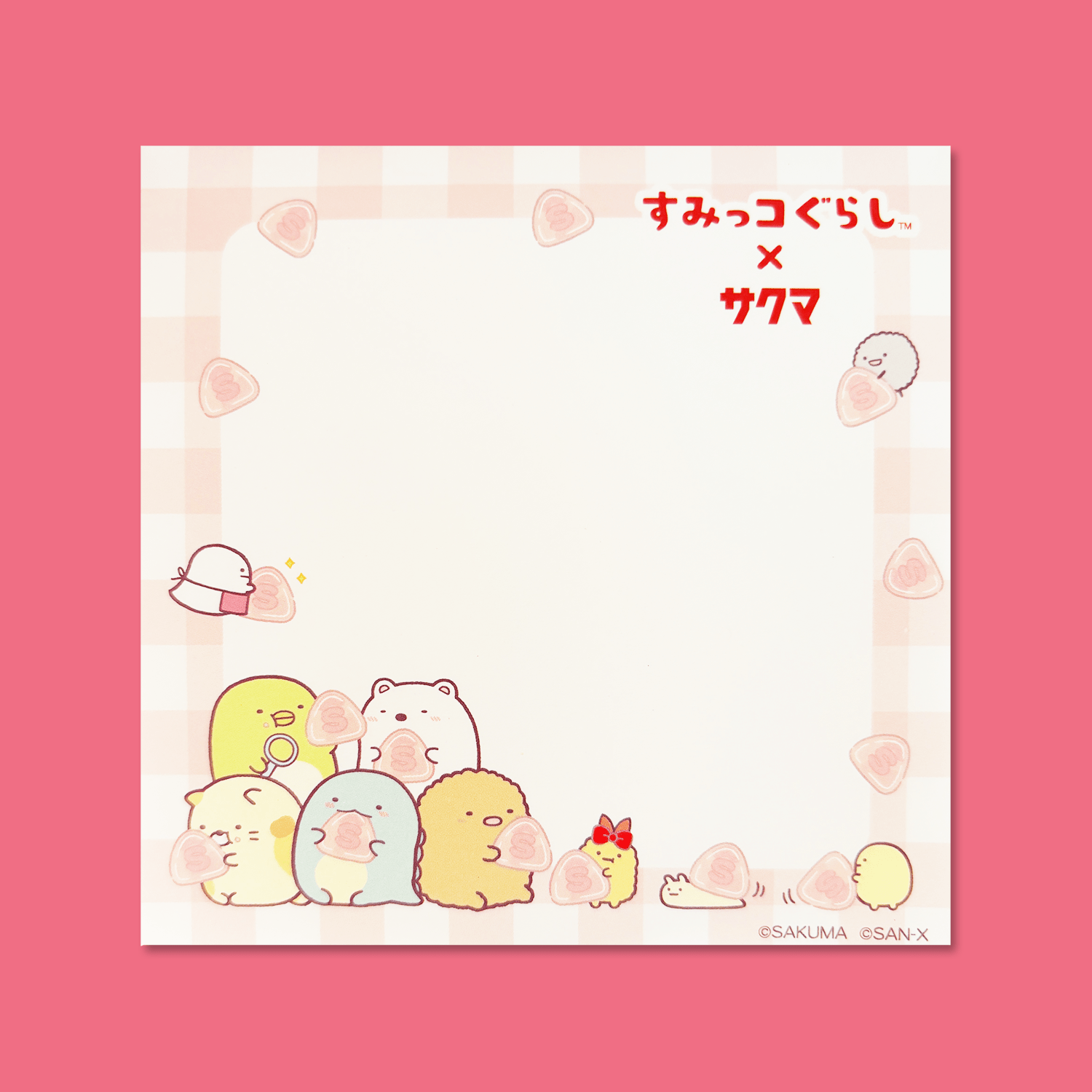 Sumikkogurashi x Sakuma Square Memo Pad - Momohana