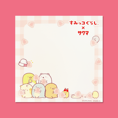 Sumikkogurashi x Sakuma Square Memo Pad - Momohana
