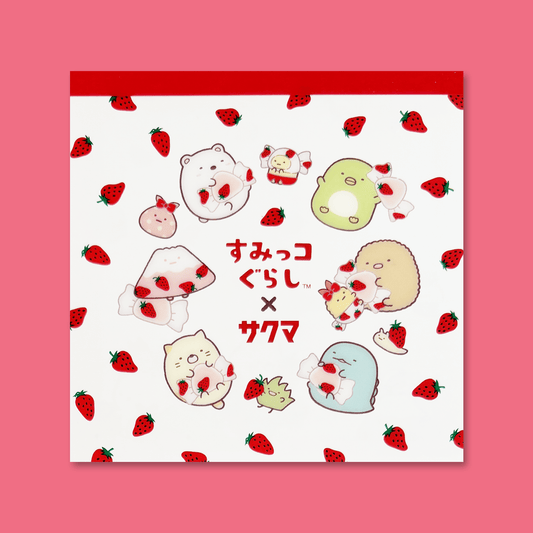 Sumikkogurashi x Sakuma Square Memo Pad - Momohana