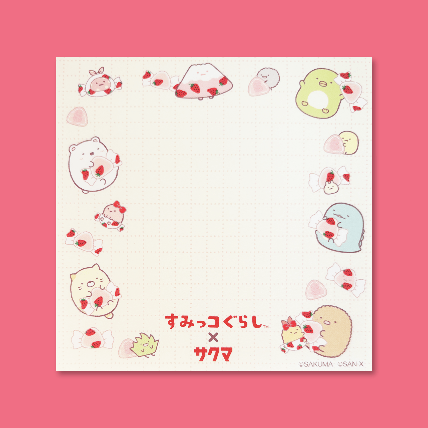 Sumikkogurashi x Sakuma Square Memo Pad - Momohana