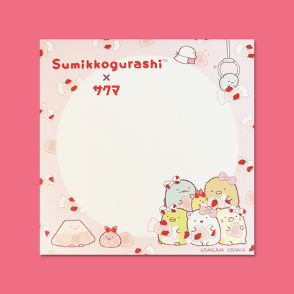 Sumikkogurashi x Sakuma Square Memo Pad - Momohana